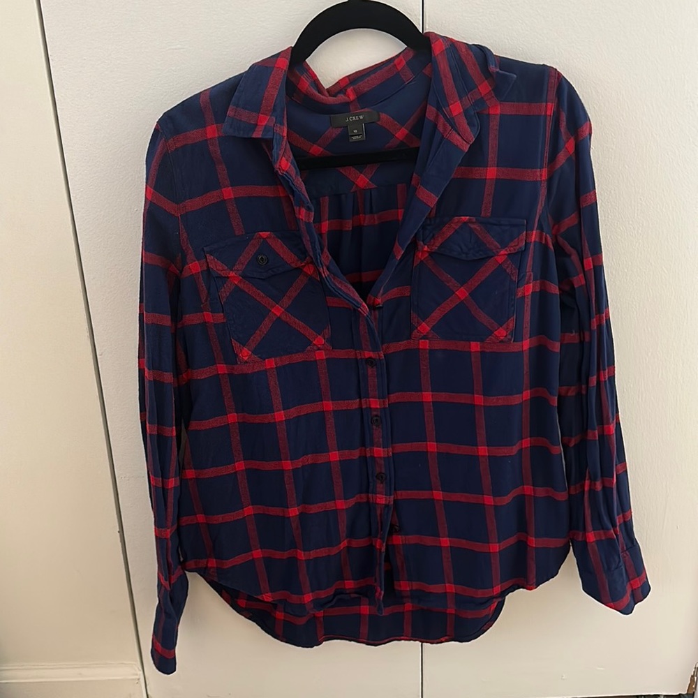 JCrew Flannel, oversized fit